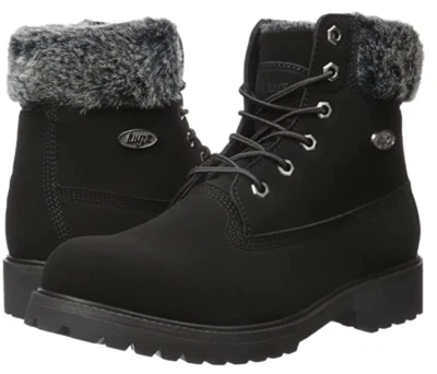 Bota de moda Lugz para mujer convoy de piel plegable - negra - 9 M EE. UU. Foto 1 de 4
