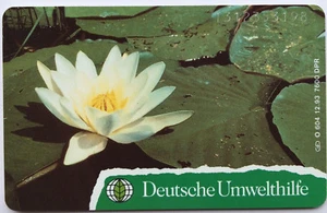 O 604 12.93 6 DM Deutsche Umwelthilfe Teichrosen nur 7600 Ex. sauber gebr. - Bild 1 von 2