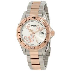 Invicta Women's Watch Pro Diver Quartz Two Tone Stainless Steel Bracelet 12504