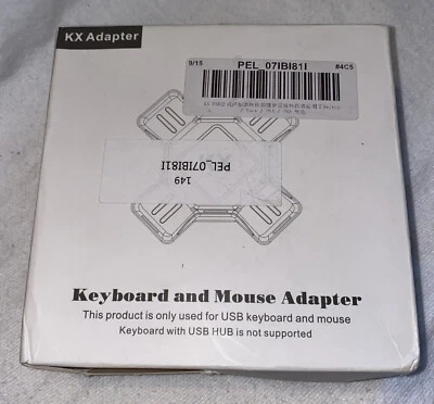 KX USB Game Controller Converter Keyboard Mouse Adapter for Switch/XBOX 1/PS4/PS - Image 1 of 4