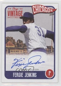 2020 Onyx Vintage Extended Blue Ink Auto /275 Fergie Jenkins #EAFJ Auto HOF