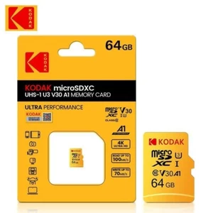 KODAK 64GB TF KARTA MICRO SD KLASA 10 U3 MOBILE, PAMIĘĆ APARATU WYSYŁANA Z USA - Zdjęcie 1 z 6