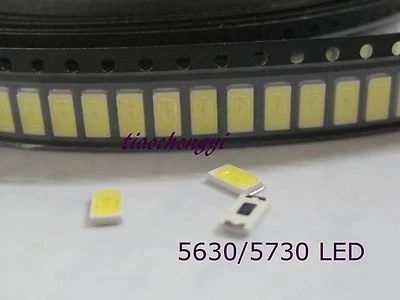 20~1000pcs high power 0.5w 1/2w SMD/SMT 5630/5730 white/warm white LED  - Image 1 of 3