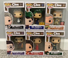 Clue Movie funko pop #48, 49, 50, 51, 52, 53 hot topic and target con exclusive