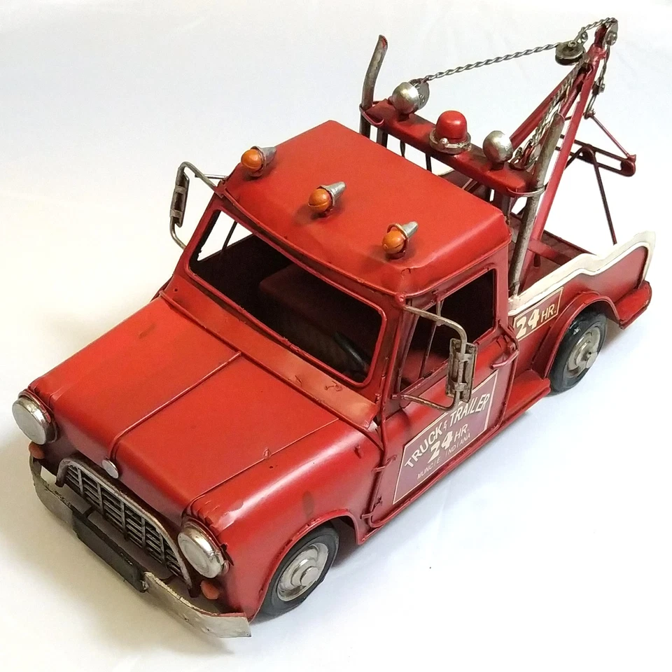 Modellino PickUp Carroattrezzi Camion d’Epoca Vintage Metallo Collezione 31 cm - Immagine 1 di 4