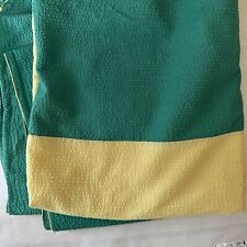 Vintage Tablecloth Yellow and Green