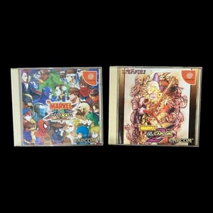 「Marvel Vs. Capcom」 1 2 Crash Heroes Set Lot 2 Sega Dreamcast DC from Japan - Picture 1 of 5