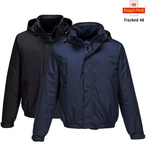 Portwest atmungsaktive Calais Bomberjacke wasserdicht Fleece gefüttert wattiert Mantel - Bild 1 von 18