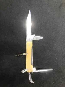 Cuchillo plegable de bolsillo de caza URSS Voenokhot Kolpino - Imagen 1 de 10