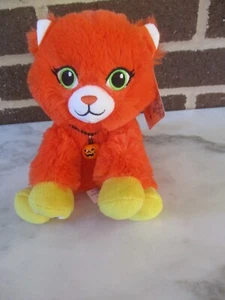 Collar Build-A-Bear Buddy Candy Maíz Naranja Gatito Gato 7" Calabaza Jingle Bell - Imagen 1 de 4
