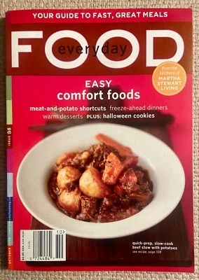 Everyday Food Magazine Martha Stewart October 2006 Issue 36 COMFORT FOOD - Image 1 of 2