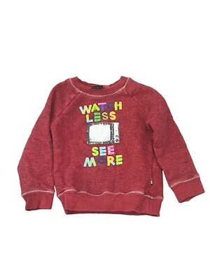 Moletom PAUL SMITH JUNIOR BOYS BORDADO GRÁFICO VERMELHO GOLA REDONDA TAMANHO 4 - Imagem 1 de 4