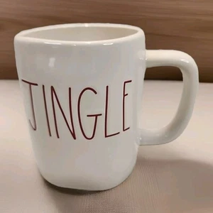 Rae Dunn Jingle Christmas Mug White Glossy - Picture 1 of 15