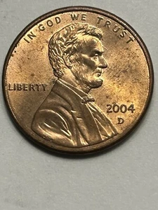 2004 D Lincoln Penny Unknown Error Double Ear Lob/A In America Filled (#514) - Picture 1 of 8