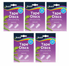 5 x Packs Of Bostik Sticky Tape Circles Discs 120 Each Pack New Free Postage