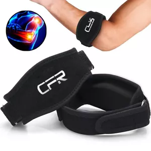 Tennis Elbow Brace Support Arthritis Tendonitis Golfer Arm Joint Pain Pad Strap - Picture 1 of 12