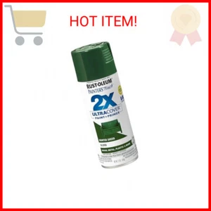Rust-Oleum 334034 Painter's Touch 2X Ultra Cover Spray Paint, 12 oz, Gloss Hunte - Picture 1 of 2