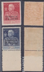 KOLONIEN SOMALIA 1925 1926 JUBILÄUM VON KÖNIG D. 131/2 LOT 2v MLH*- kostenloser Versand - Bild 1 von 3