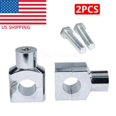 Elevadores de manillar cromados de 1" 25 mm para Yamaha V-Star 250 650 1100 1300 950 Stryker Foto 1 de 4