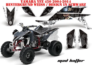 KIT GRÁFICO DE DECORACIÓN DE CARRERAS AMR ATV YAMAHA YFZ 450 04-14 YFZ450R MAD HATTER B - Imagen 1 de 19