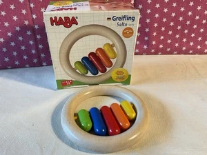 HABA INFANT GREIFLING SALTO WOOD GRASPING, CLUTCHING TOY, QUALITY MADE GERMANY - Picture 1 of 12
