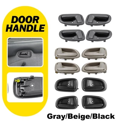 Manija de puerta interior gris/beige para Toyota Corolla/Geo Prizm 1993-97 delantera trasera Foto 1 de 4