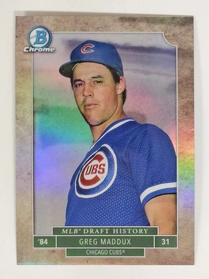 2016 Bowman Chrome Draft MLB Draft History Грег Мэддокс MLBD-GM - Изображение 1 из 2