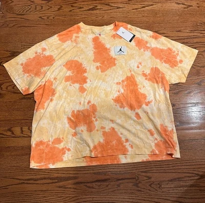 Nike Jordan Essentials Oversized T-Shirt Mens 3XL Orange Tee DX9583-112 NWT - Image 1 of 4
