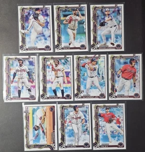 2025 Topps Holiday Atlanta Braves 10 Card Team Set w/RCs No Duplicates  - Picture 1 of 1