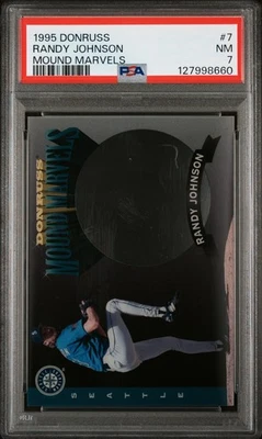 1995 DONRUSS MOUND MARVELS #7 RANDY JOHNSON PSA 7 - Image 1 of 2