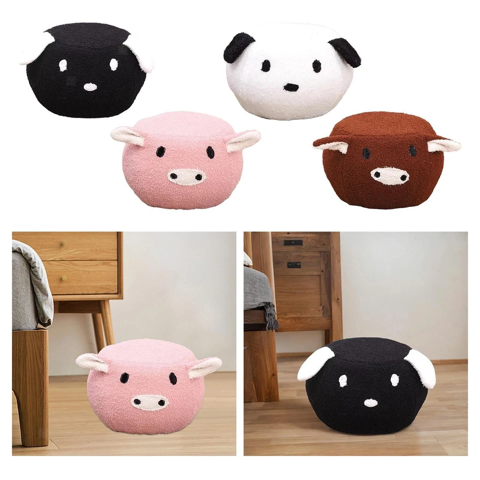 Niedliche Tier-Fußhocker, Kinder-Erwachsene, Sitzhocker, abnehmbare Schuhe, - Image 1 of 1