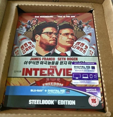 The Interview Ninja Excl Steelbook Blu-Ray FACTORY SEALED MINT W/SHOWTIME BOX UK - image 1 of 4