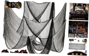 6 Pcs Halloween Decorations Creepy Cloth Indoor Outdoor, Scary Gauze Halloween - Picture 1 of 8