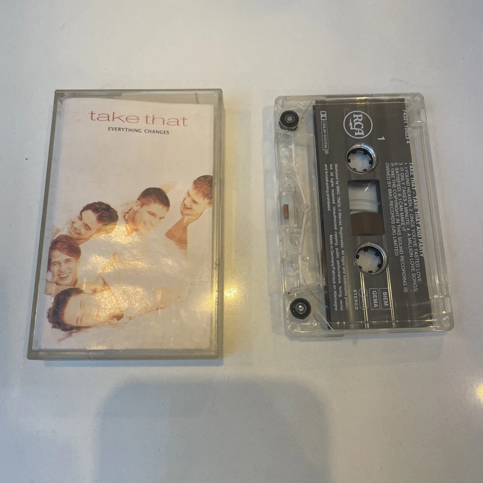 TAKE THAT - EVERYTHING CHANGES - CASSETTE TAPE ALBUM 1993 - Image 1 of 1
