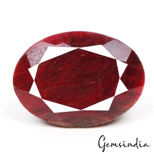 156.50 Ct Natural Red Ruby Huge Madagascar Earth Mined Oval Cut Pendant Size Gem - Picture 1 of 6