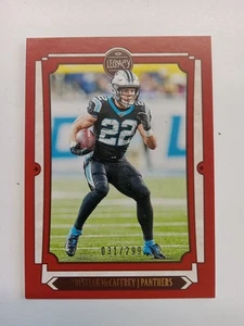 Panini Legacy Red 2019 #d/299 Christian McCaffrey #15 spedizione gratuita! - Foto 1 di 2