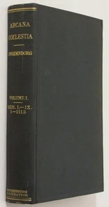 Emmanuel Swedenborg ARCANA COELESTIA Vol 1 Standard Edition 1949 Good Condition - Foto 1 di 13