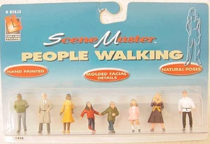 Life Like 1856 O Scene Master Walking People Figures (Set of 8) - Picture 1 of 1