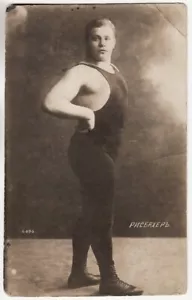 WRESTLER CAMPIONE di Vienna French Wrestling George RISBACHER Foto RUSSIA ANNI 1910 - Foto 1 di 2