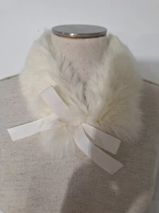 NEW With Tags Girls Edgehill Collections Rabbit Fur Collar/Scarf Accessory Craft - Picture 1 of 3