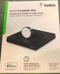 Belkin BOOST↑CHARGE PRO Portable Fast Charger for Apple Watch Series - Black