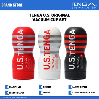 Juego de 3 vasos de vacío Stroker macho prelubricados desechables tamaño EE. UU. Foto 1 de 4