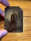 Antique Post CIVIL WAR Tintype, US Soldier Standing Very Tall…… for sale