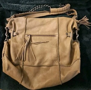 Zaino borsa tote convertibile Cut n' Paste Los Angeles pelle marrone slouch Tina - Foto 1 di 6