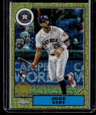 2022 TOPPS CHROME 1987 MOJO REFRACTOR Jose Siri Rookie - Image 1 of 2