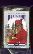 1990 CALIFORNIA LEAGUE ALL STAR SET JIM EDMONDS DAVE STATON