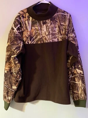 DRAKE WATERFOWL SYSTEM Camouflage Shoulder 2XL Fleece Pullover Nice - Image 1 of 4