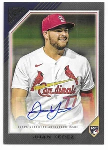 2022 Topps Gallery Rookie Auto Juan Yepez (#RA-JY) Cardinals RC - Imagen 1 de 2