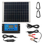 40W Solar Panel Battery Charging Kit Charger Controller Boat Caravan Home