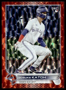 2022 Topps Update Orange Foilboard Gosuke Katoh Rookie 092/299 Toronto Blue Jays